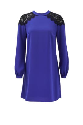 Crepe/Polyester Shift Long Sleeves  Dress
