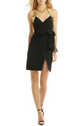 Acetate/Crepe/Rayon  Wrap Sleeveless  Dress With a Bow(s)