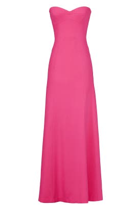 Strapless Crepe/Polyester/Spandex Sweetheart Fitted  Dress