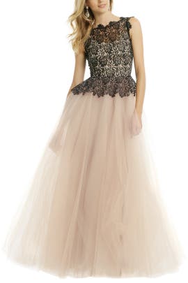 Bateau Neck Full-Skirt Polyamide/Tulle/Viscose Sleeveless Lace Illusion  Dress