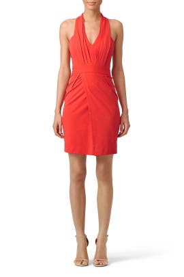 Knit Halter Wrap  Dress