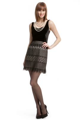 Scoop Neck Cotton/Nylon/Polyester/Rayon/Silk/Velvet Embroidered Lace  Dress