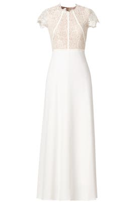 Crepe/Polyester Short Sleeves Full-Skirt  Dress