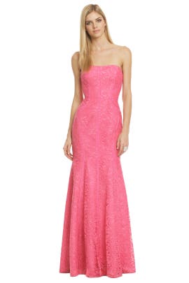 Strapless Cotton/Nylon/Rayon Sweetheart Lace Mermaid  Dress