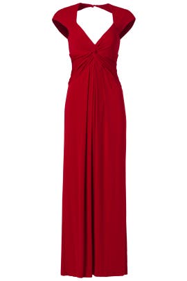 V-neck Acetate/Jersey/Polyester/Spandex Gathered Cap Sleeves  Dress