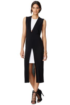 Fitted Sleeveless Elastane/Jersey/Viscose  Dress