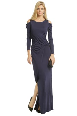 Jersey/Polyester/Viscose Long Sleeves Goddess  Dress