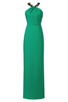 Sheath Crepe/Polyester/Rayon/Spandex Sleeveless Sequined Slit Keyhole High-Neck  Dress