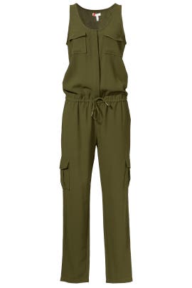 Sleeveless Crepe/Polyester Jumpsuit 