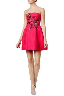 A-line Strapless Cotton/Faille/Silk  Dress