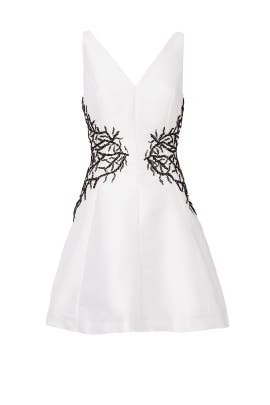 A-line V-neck Polyester/Silk Fall Sleeveless Beaded  Dress