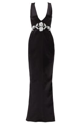 Cotton/Faille/Silk Sleeveless Fitted Belted Slit  Dress