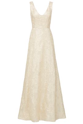 V-neck Full-Skirt Jacquard Sleeveless Polyester  Dress