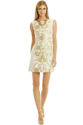 A-line Jacquard Sleeveless Polyester/Wool  Dress