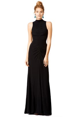 Sleeveless Fitted Crepe/Silk  Dress