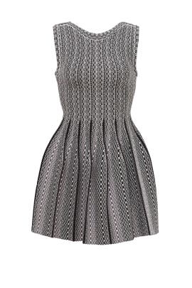 Sleeveless Full-Skirt Nylon/Polyester/Spandex/Viscose/Knit  Dress