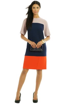  Long Sleeves Crepe/Silk  Dress With Ruffles