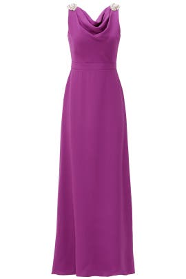 Strapless Crepe/Polyester/Rayon/Spandex Bateau Neck  Dress