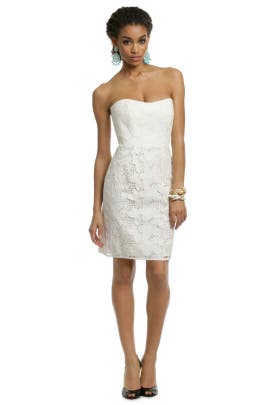 Strapless Sweetheart Floral Print Cotton  Dress