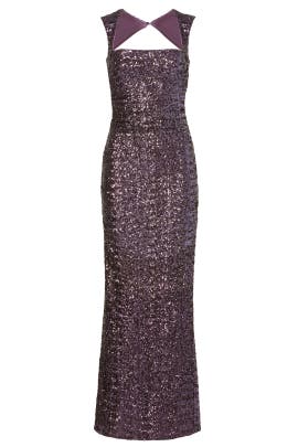 Polyester Sleeveless Ruched Sequined Keyhole Square Neck  Dress