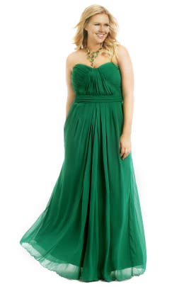 Strapless Full-Skirt Chiffon/Polyester Sweetheart  Dress