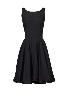 Sleeveless Square Neck Crepe/Polyester  Dress