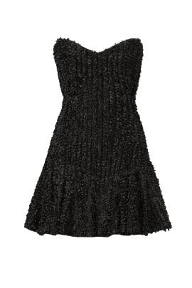 Strapless Sweetheart Polyester Lace Full-Skirt  Dress