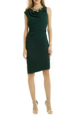 Draped Crepe/Viscose Sleeveless  Dress