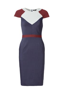 Crepe/Spandex/Viscose Slit Pleated Fitted Cap Sleeves  Dress