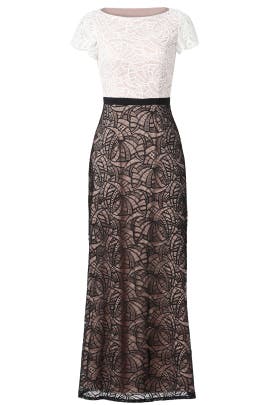 Illusion Lace Polyester Short Sleeves  Dress