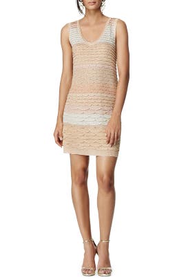 Fitted Sleeveless Polyester/Rayon/Knit  Dress