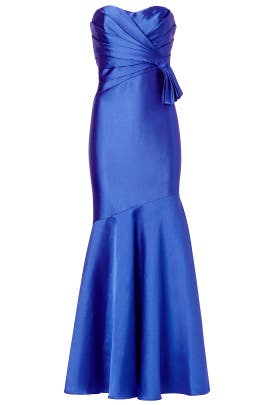 Strapless Polyester Ruched Sweetheart Mermaid  Dress