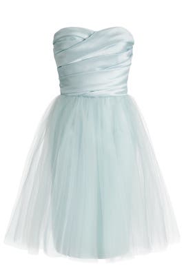 Strapless Polyester/Tulle Sweetheart Fitted  Dress