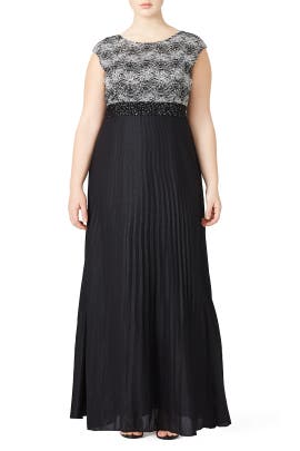 Chiffon/Cotton/Nylon/Polyester Beaded Full-Skirt Cap Sleeves Bateau Neck  Dress