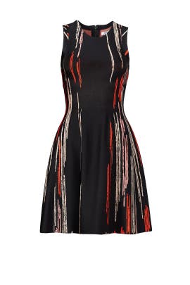 Jersey/Rayon/Spandex/Knit Sleeveless Full-Skirt  Dress