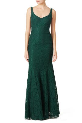 V-neck Lace Sleeveless Mermaid Cotton/Nylon  Dress