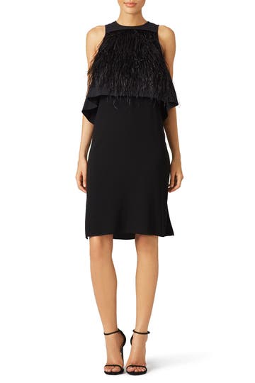 Feather Layered Dress by Tibi for $40 