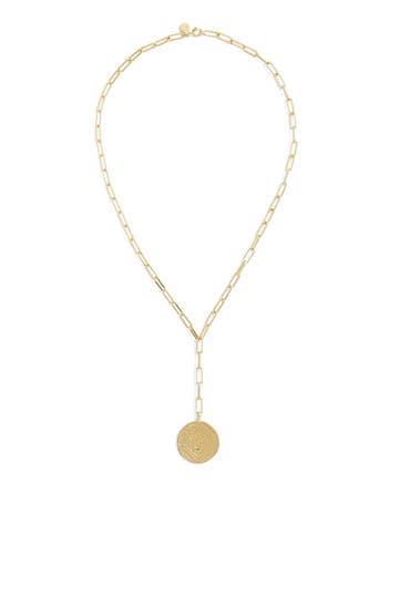 Ana Coin Lariat Necklace by Gorjana 