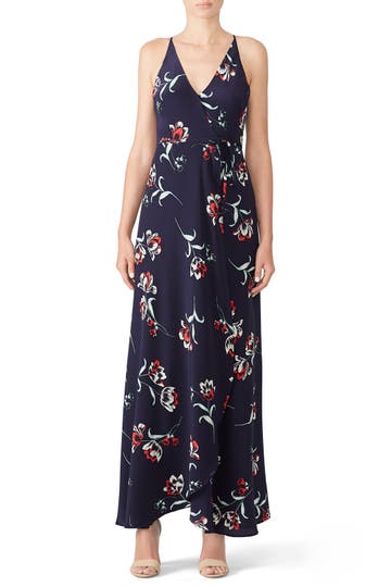 Navy Rush Hour Wrap Maxi by YUMI KIM 