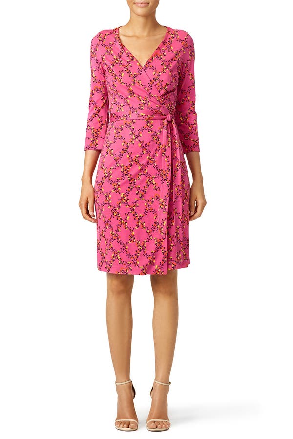 dvf pink dress