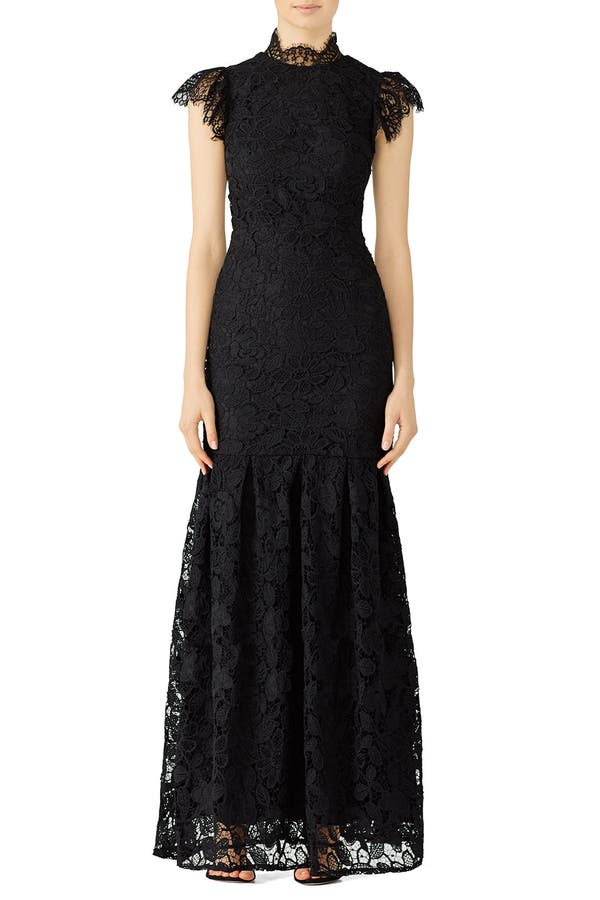 monique lhuillier black gown