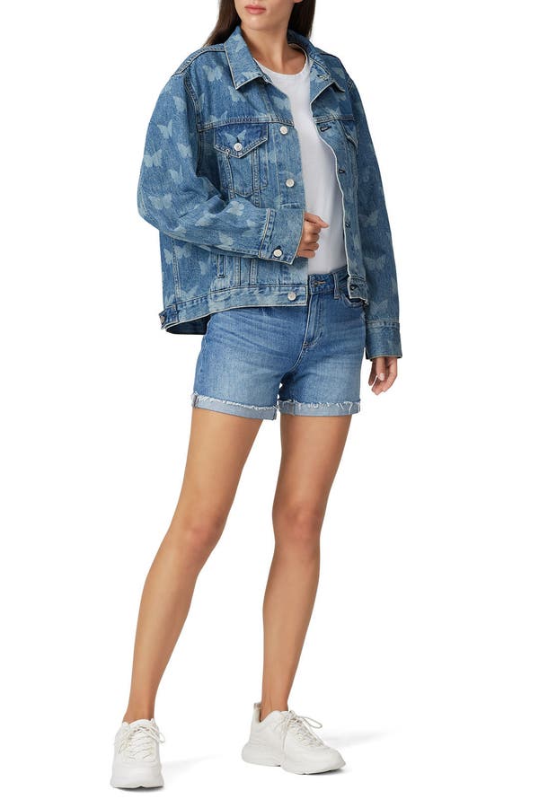 Morpho Denim Jacket by Sandy Liang for 