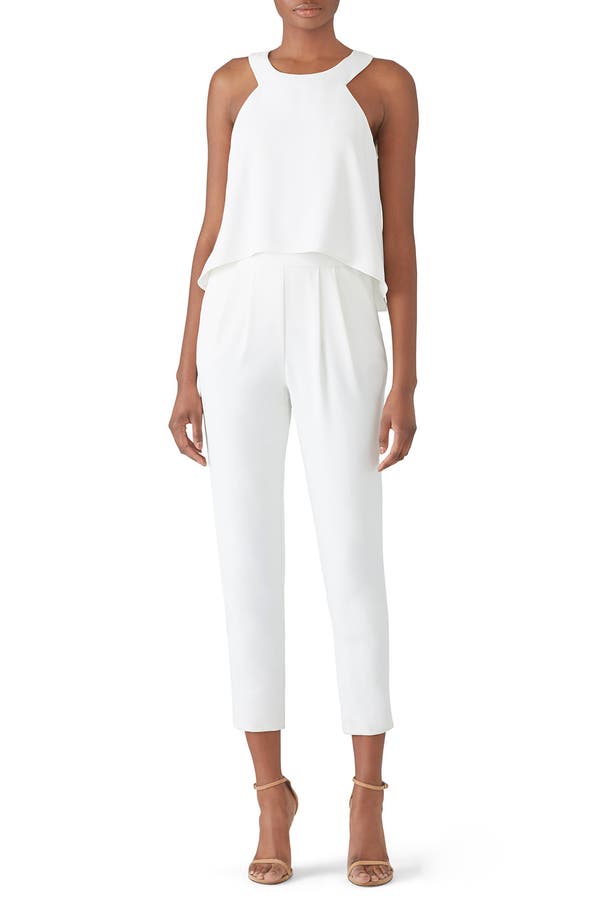 trina turk white jumpsuit
