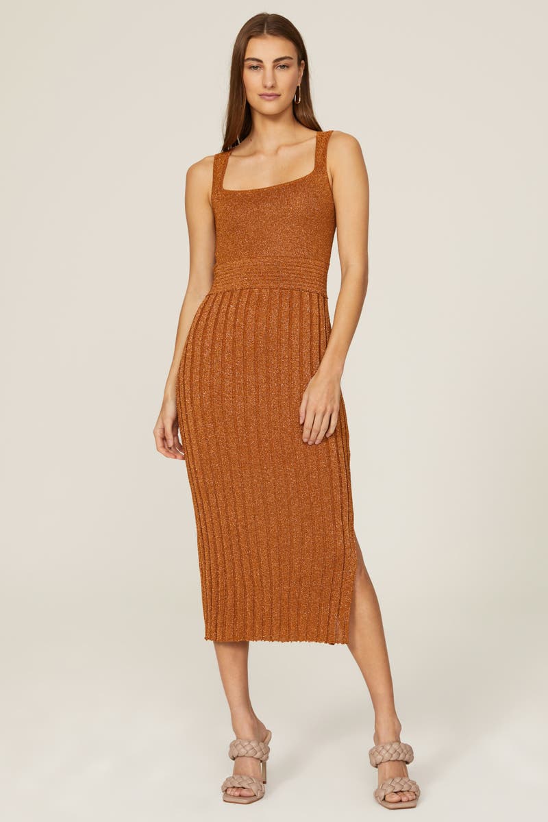 Midi Shimmer Knit Dress by Esteban 