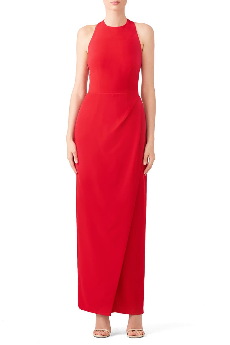 Js collections red dress Clearance