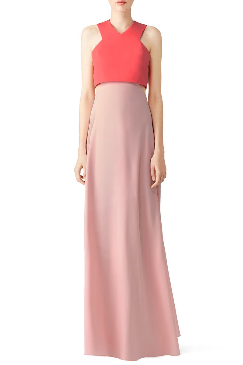 Pink Two-Toned Popover Gown by Jill 