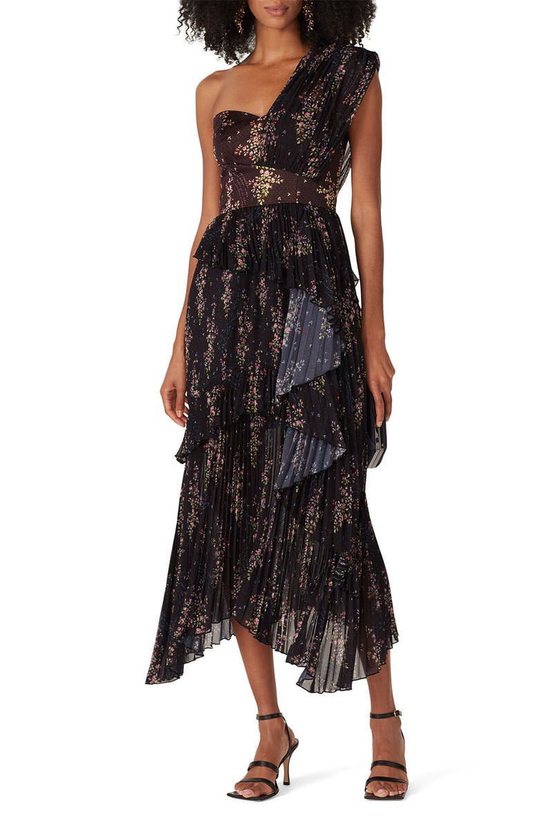 Asymmetric One Shoulder Dress by AMUR 