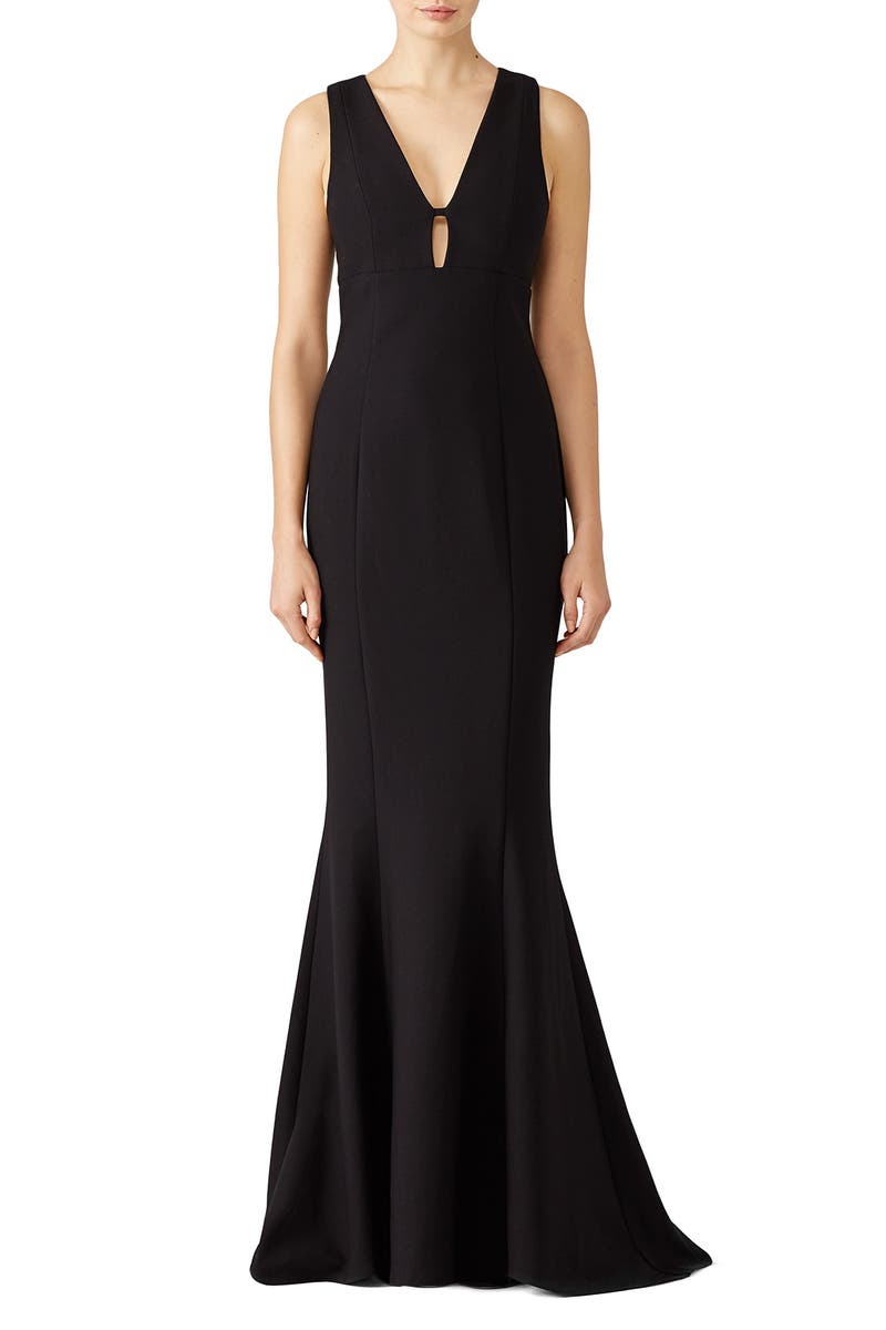 likely black gown
