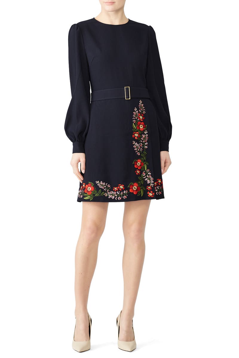 ted baker siliia kirstenbosch embroidered wrap dress