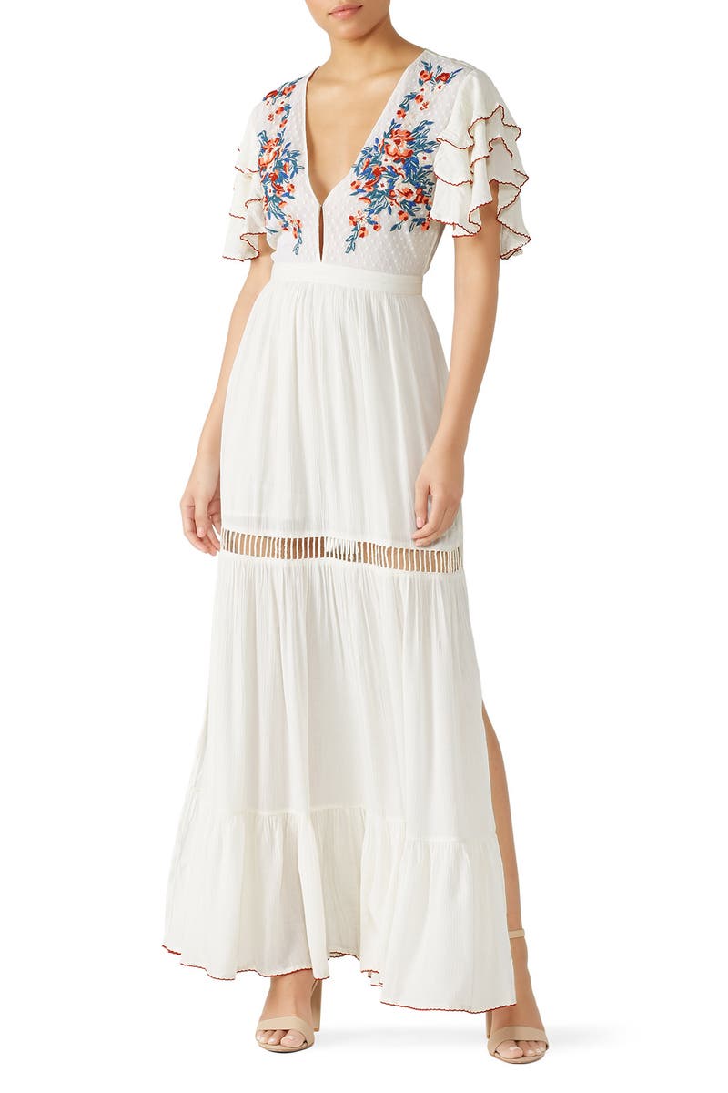 White Daphne Dress by Cleobella for $91 